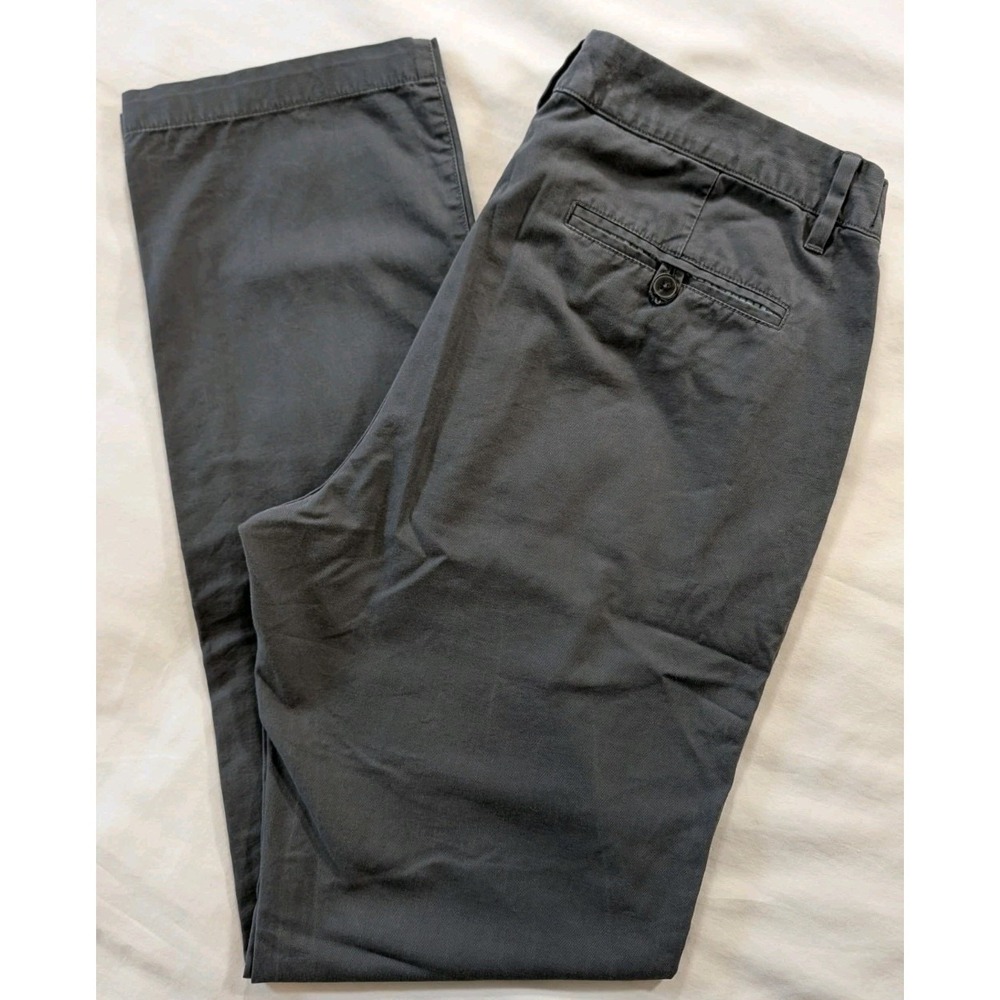 Bonobos Chino Pants Mens‎ 33x32 Slim Fit Gray Charcoal 100% Cotton